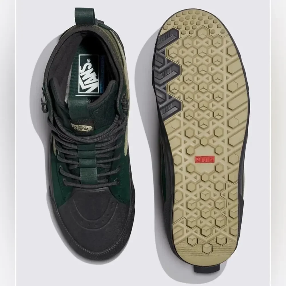 NEW VANS SK8-HI GORE-TEX MTE-3 SHOES SCARAB GRAPE LEAF GREEN UNISEX M6 W7.5